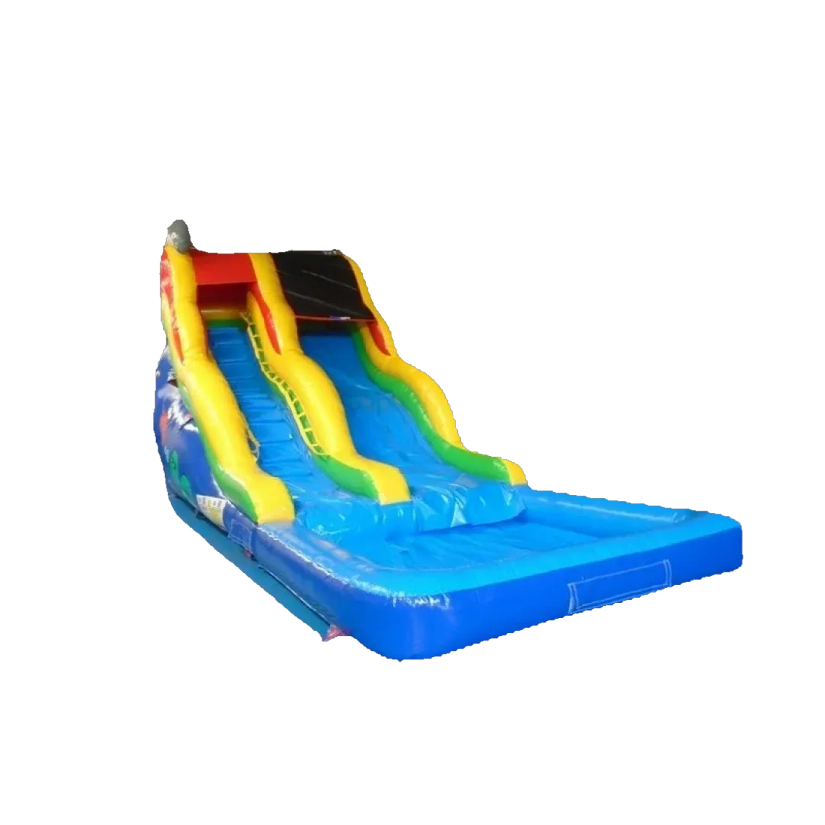 Bounce Horizon 16ft Dolphin Sea Inflatable Water Slide with Pool
