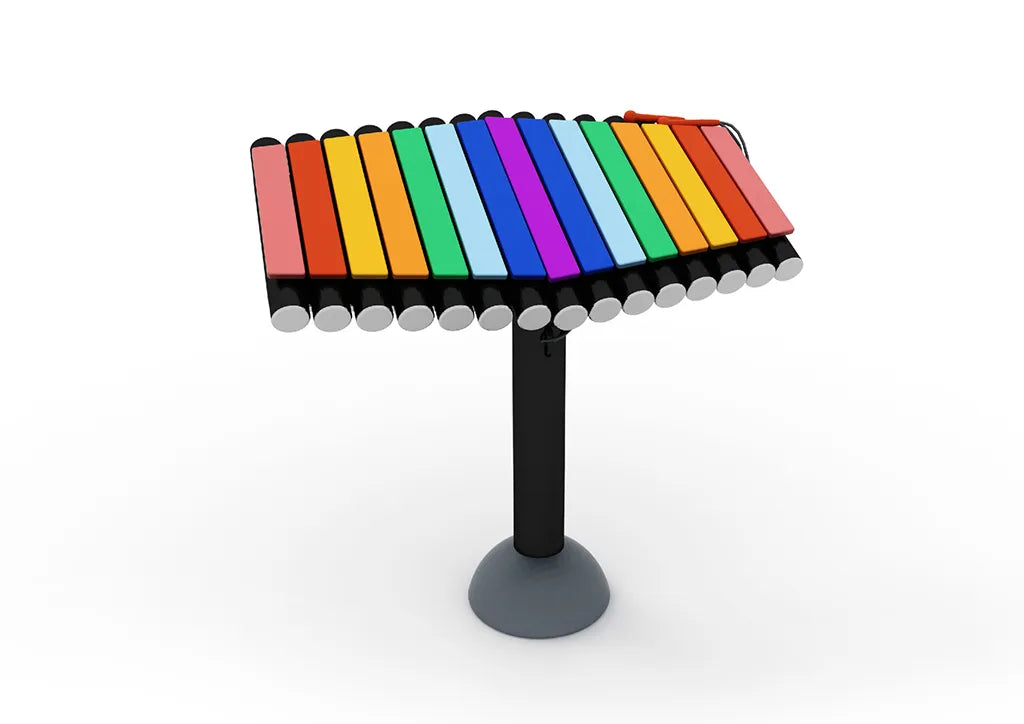 World Klass Play Split Rainbow Xylophone – Outdoor Playground Instrument