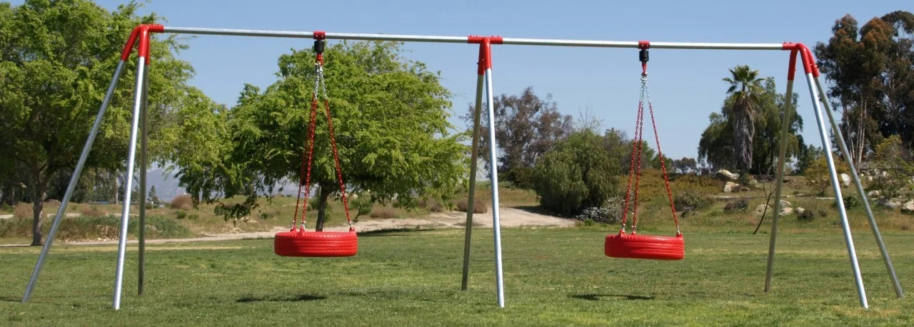 Jensen Swing H6T2 – Heavy Duty 6′ Tire Swing – 2 Bay (Commercial & Residential)